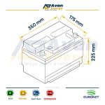 باتری سیلد اسید قابل شارژ 12 ولت 100 آمپرساعت یورونت - EURONET