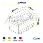 باتری سیلد اسید قابل شارژ 12 ولت 26 آمپرساعت لانگ - LONG