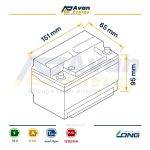 باتری سیلد اسید قابل شارژ 12 ولت 9 آمپرساعت لانگ - LONG