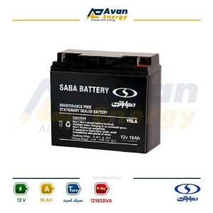 باتری سیلد اسید قابل شارژ 12 ولت 18 آمپرساعت صبا باتری – SABA