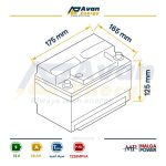 باتری سیلد اسید قابل شارژ 12 ولت 28 آمپرساعت مالگا پاور - MALGA POWER