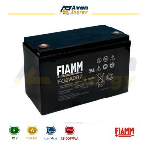 باتری سیلد اسید قابل شارژ 12 ولت 100 آمپرساعت فیام – FIAMM