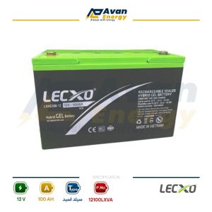 باتری سیلد اسید قابل شارژ 12 ولت 100 آمپرساعت لگزو – LECXO
