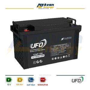 باتری سیلد اسید قابل شارژ 12 ولت 100 آمپرساعت یوفو - UFO