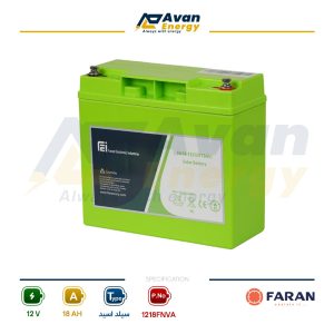 باتری سیلد اسید قابل شارژ 12 ولت 18 آمپرساعت فاران - FARAN
