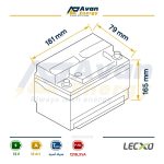 باتری سیلد اسید قابل شارژ 12 ولت 18 آمپرساعت لگزو - LECXO