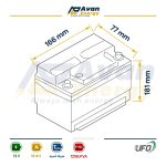 باتری سیلد اسید قابل شارژ 12 ولت 18 آمپرساعت یوفو - UFO