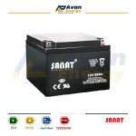 باتری سیلد اسید قابل شارژ 12 ولت 28 آمپرساعت صنعت - SANAT