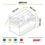باتری سیلد اسید قابل شارژ 12 ولت 28 آمپرساعت صنعت - SANAT