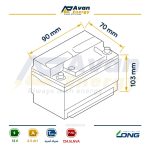 باتری سیلد اسید قابل شارژ 12 ولت 4.5 آمپرساعت لانگ - LONG