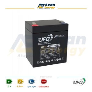 باتری سیلد اسید قابل شارژ 12 ولت 4.5 آمپرساعت یوفو - UFO