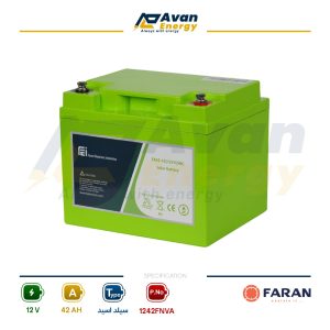 باتری سیلد اسید قابل شارژ 12 ولت 42 آمپرساعت فاران - FARAN