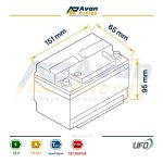باتری سیلد اسید قابل شارژ 12 ولت 7.5 آمپرساعت یوفو - UFO