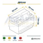 باتری سیلد اسید قابل شارژ 12 ولت 9 آمپرساعت مگامکس - MEGAMAX