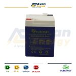 باتری سیلد اسید قابل شارژ 6 ولت 4.5 آمپرساعت یورونت - EURONET