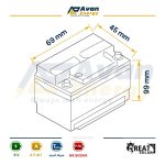 باتری سیلد اسید قابل شارژ 6 ولت 4.5 آمپرساعت گریت سولار - GREAT SOLAR