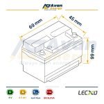 باتری سیلد اسید قابل شارژ 6 ولت 4.5 آمپرساعت لگزو - LECXO