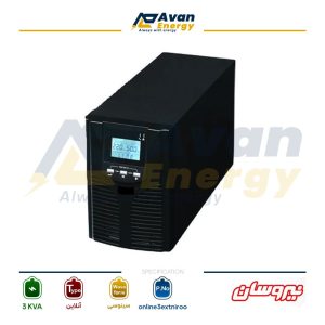 یو پی اس 2 کاوا آنلاین دابل کانورژن سینوسی تک فاز به تک فاز نیروسان - NIROOSAN باتری بیرونی